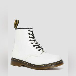 Dr. Martens 1460 White Smooth Lace Up Boot
